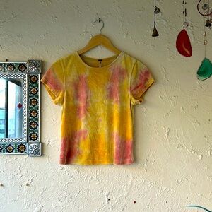 Free People Velvet Bright Eyes Tie-dye Top ✌️size Small